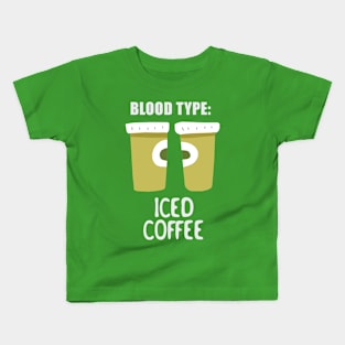 Life begin after iced coffee Kids T-Shirt